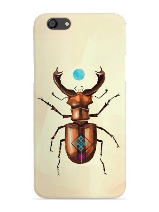 Stag Beetle Vector Snap Case for Oppo F3 Plus Zapvi