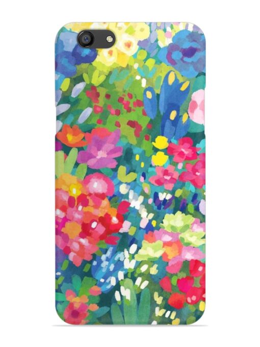 Watercolor Flower Art Snap Case for Oppo F3 Plus Zapvi