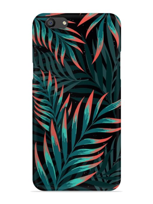 Green Leaf Art Snap Case for Oppo F3 Plus Zapvi