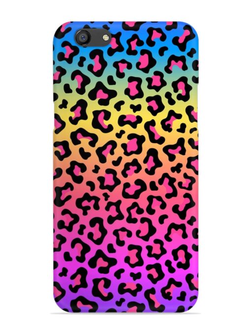 Neon Rainbow Colored Snap Case for Oppo F3 Plus Zapvi