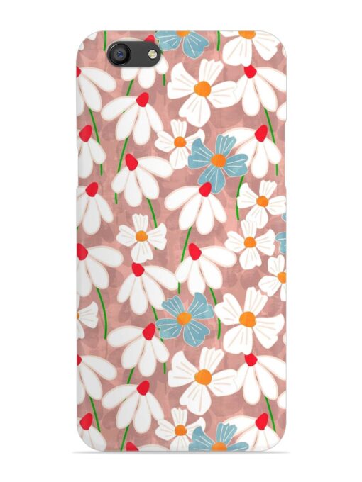 Abstract Petal Flowers Snap Case for Oppo F3 Plus