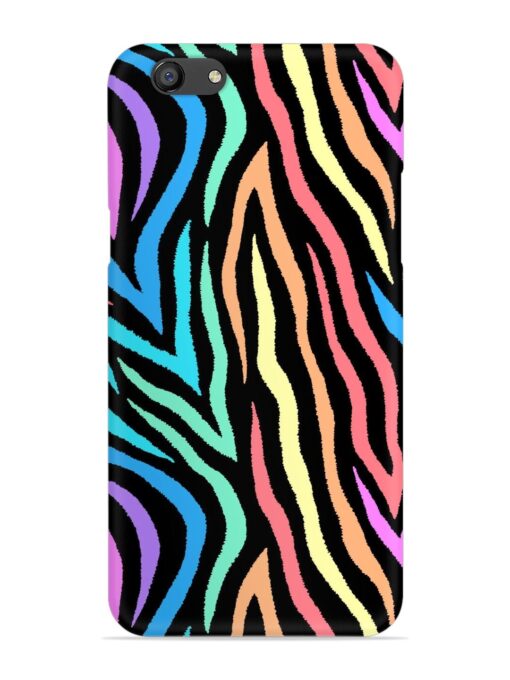 Colorful Abstract Zebra Snap Case for Oppo F3 Plus Zapvi