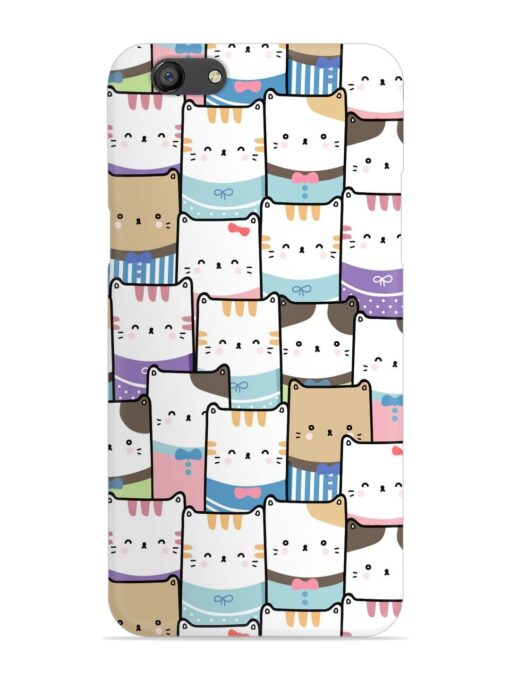 Cute Adorable Cat Snap Case for Oppo F3 Plus