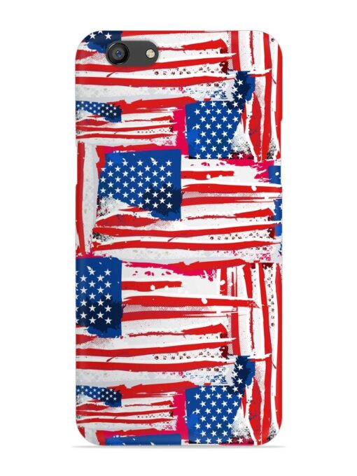 Usa Flag Seamless Snap Case for Oppo F3 Plus