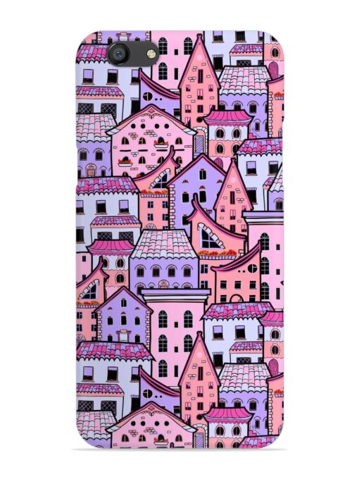 Seamless Pattern Houses Snap Case for Oppo F3 Plus Zapvi