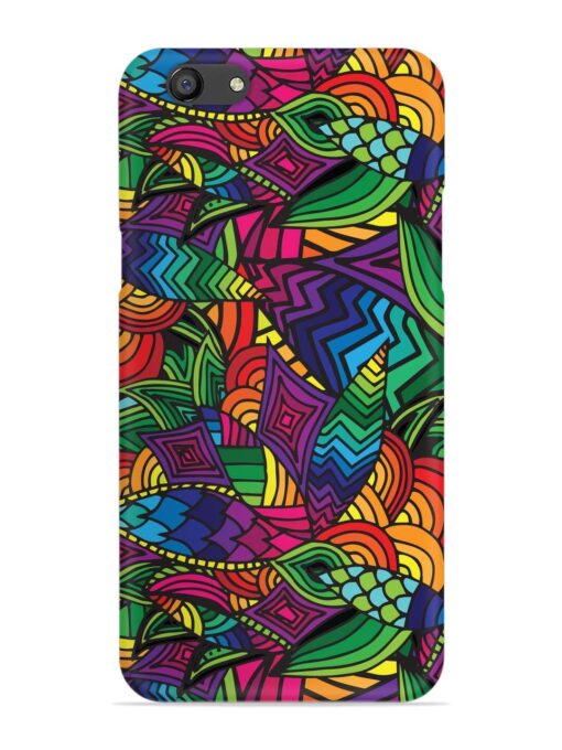 Abstract Multicolor Seamless Snap Case for Oppo F3 Plus Zapvi