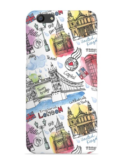 Vector London Landmark Snap Case for Oppo F3 Plus Zapvi