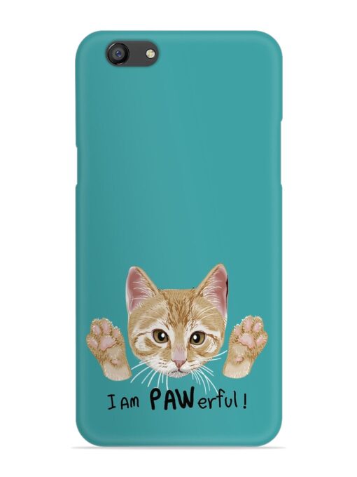 Typography Slogan Cat Snap Case for Oppo F3 Plus