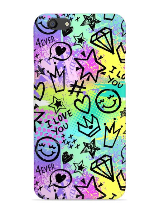 Bright Seamless Pattern Snap Case for Oppo F3 Plus Zapvi