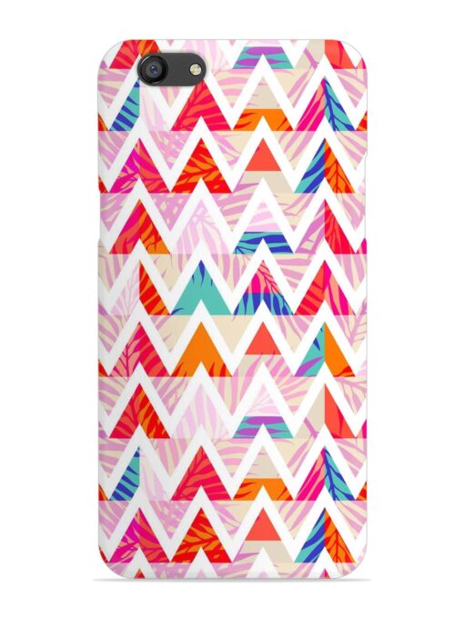 Abstract Triangle Background Snap Case for Oppo F3 Plus Zapvi