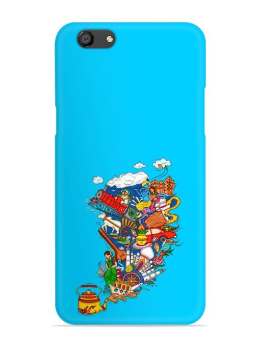 Vector Design Indian Snap Case for Oppo F3 Plus Zapvi