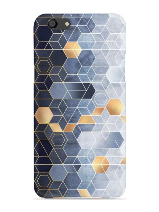 Geometric Abstraction Hexagons Snap Case for Oppo F3 Plus Zapvi