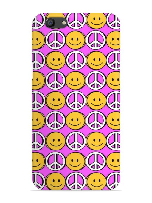 Smiley Face Peace Snap Case for Oppo F3 Plus Zapvi