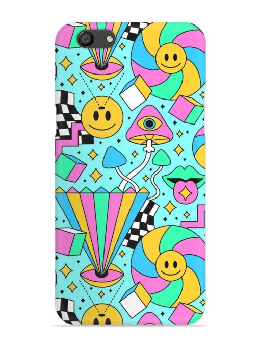 Trippy Rainbow 60S Snap Case for Oppo F3 Plus Zapvi