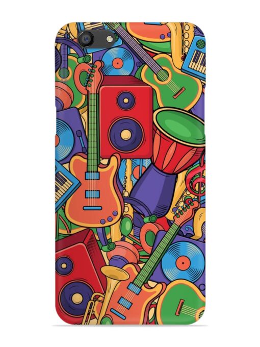 Colorful Music Art Snap Case for Oppo F3 Plus