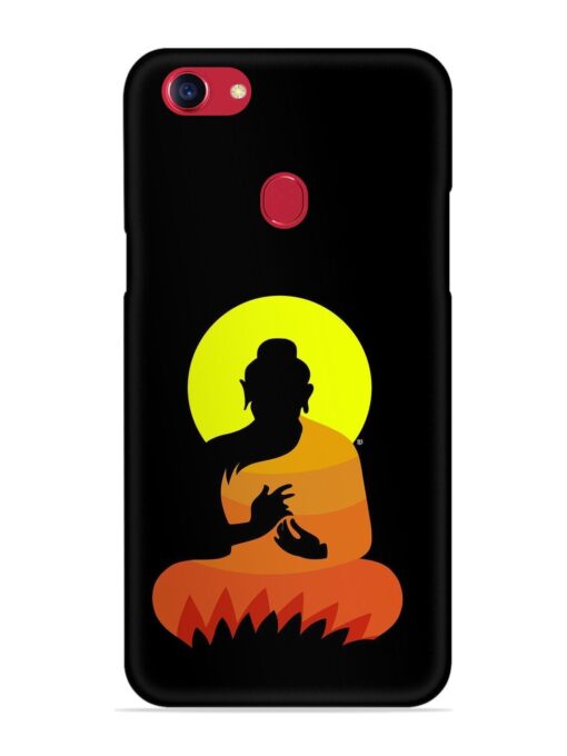 Buddha Art Black Snap Case for Oppo F5 Zapvi