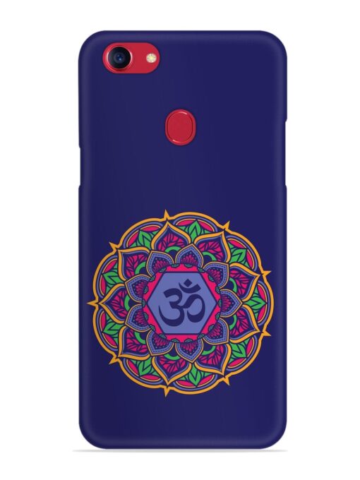 Om Mandala Art Blue Snap Case for Oppo F5 Zapvi