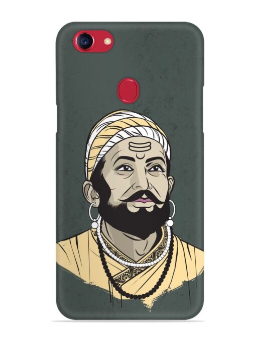 Shivaji Maharaj Vector Art Snap Case for Oppo F5