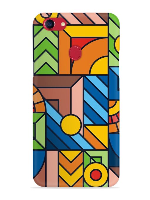 Colorful Geometric Snap Case for Oppo F5