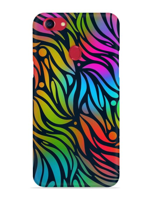 Abstract Leaf Design Snap Case for Oppo F5 Zapvi