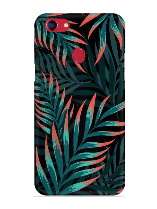 Green Leaf Art Snap Case for Oppo F5 Zapvi