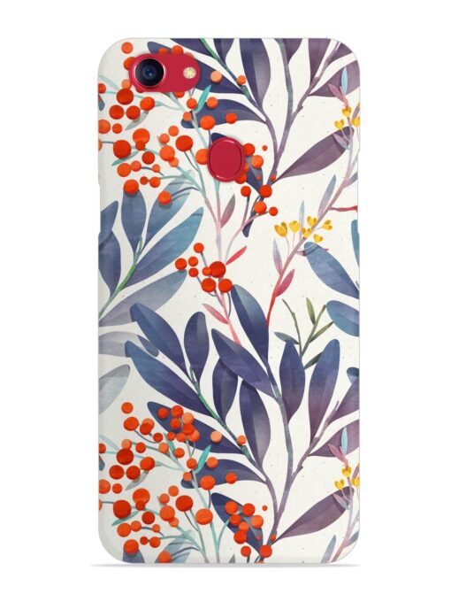 Seamless Floral Pattern Snap Case for Oppo F5 Zapvi