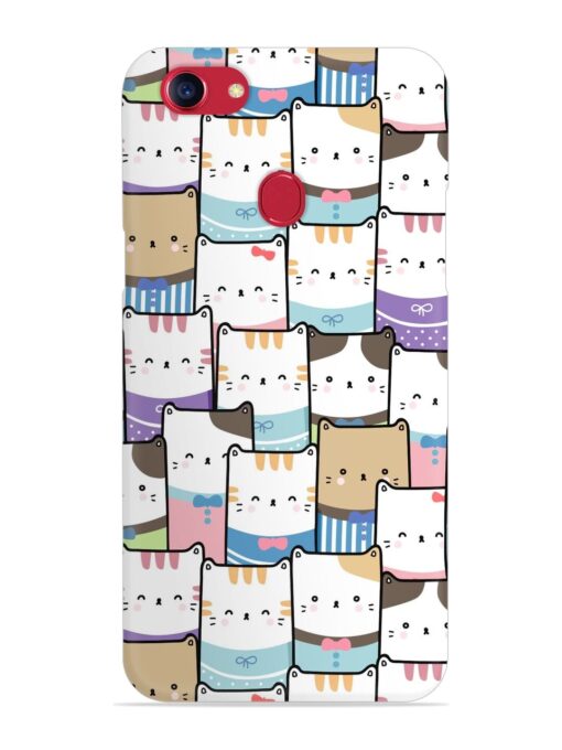 Cute Adorable Cat Snap Case for Oppo F5 Zapvi