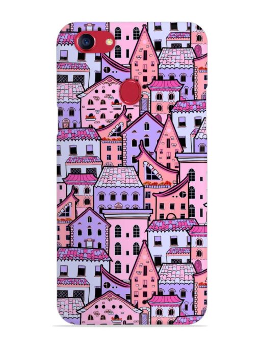 Seamless Pattern Houses Snap Case for Oppo F5 Zapvi