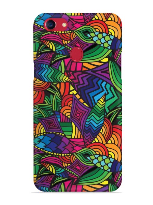 Abstract Multicolor Seamless Snap Case for Oppo F5 Zapvi