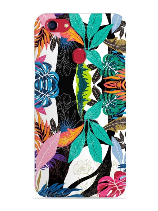 Floral Pattern Bright Snap Case for Oppo F5 Zapvi