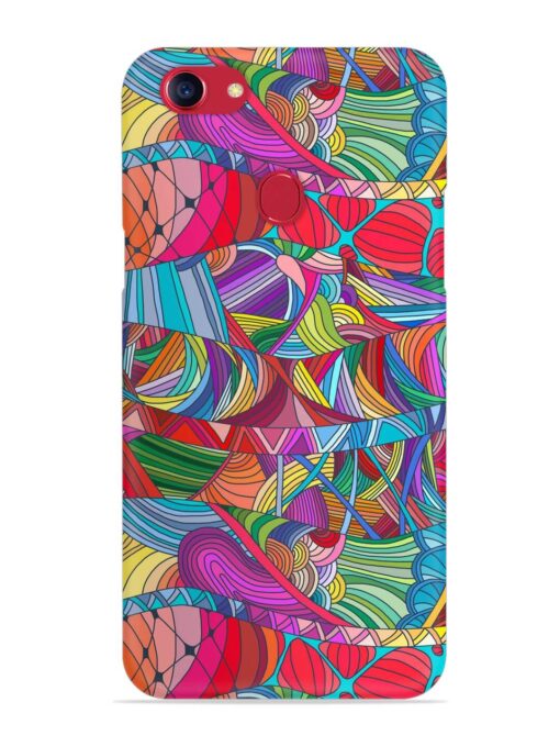 Seamless Patterns Hand Drawn Snap Case for Oppo F5