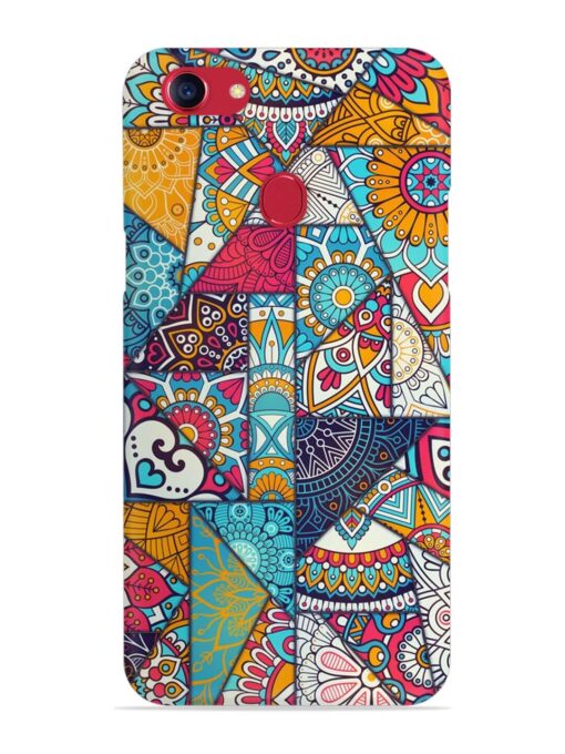 Patchwork Pattern Vintage Snap Case for Oppo F5