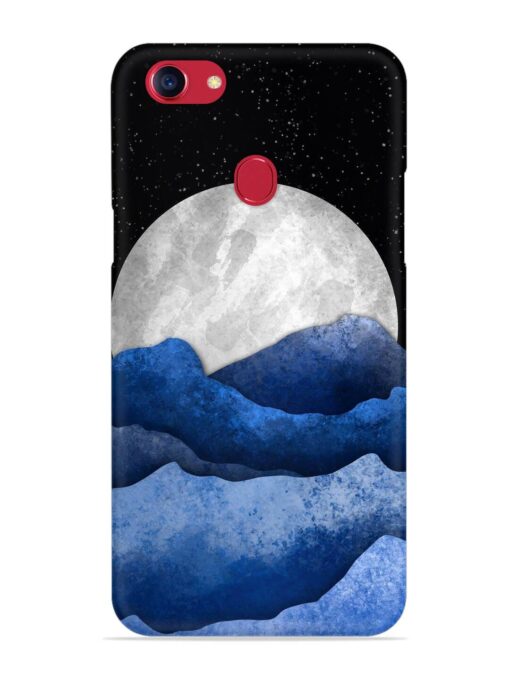 Full Moon Mountain Vector Snap Case for Oppo F5 Zapvi