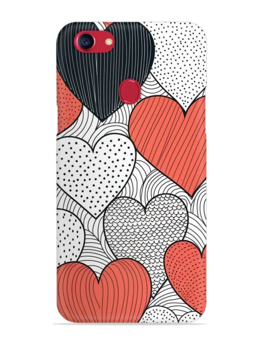 Girly Heart Seamless Snap Case for Oppo F5