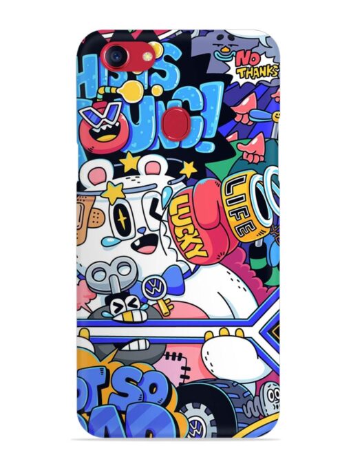 Universal Doodle Snap Case for Oppo F5 Zapvi