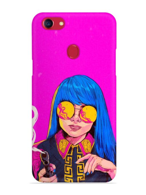 Aesthetic Anime Girl Snap Case for Oppo F5