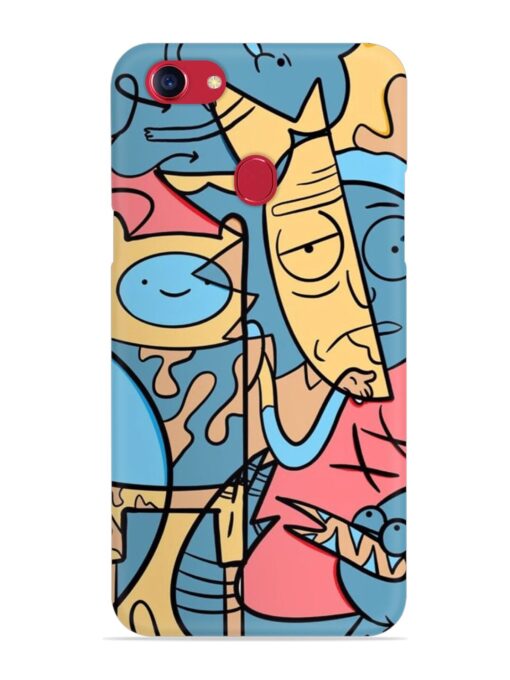 Silly Face Doodle Snap Case for Oppo F5 Zapvi