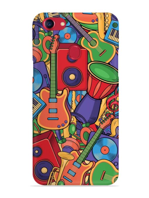 Colorful Music Art Snap Case for Oppo F5 Zapvi