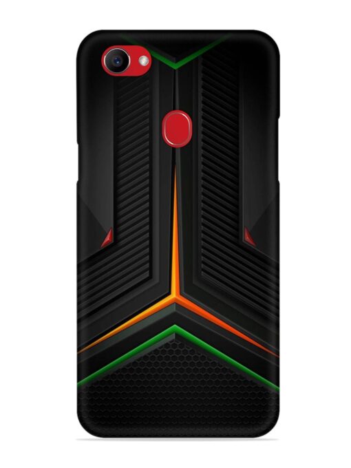 Orange Triangle Light Snap Case for Oppo F7 Zapvi