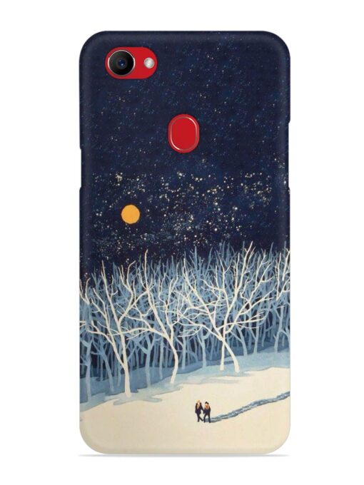 Full Moon Snowshoe Tour Snap Case for Oppo F7 Zapvi