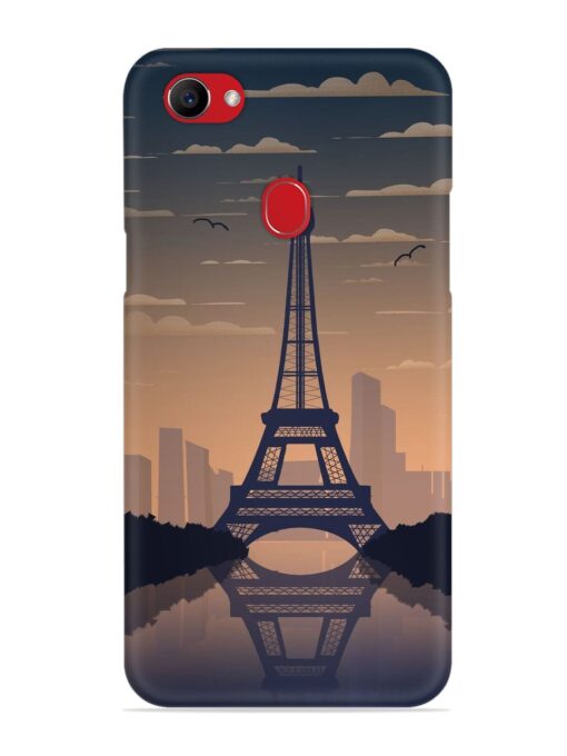 France Paris Eiffel Tower Gradient Snap Case for Oppo F7 Zapvi