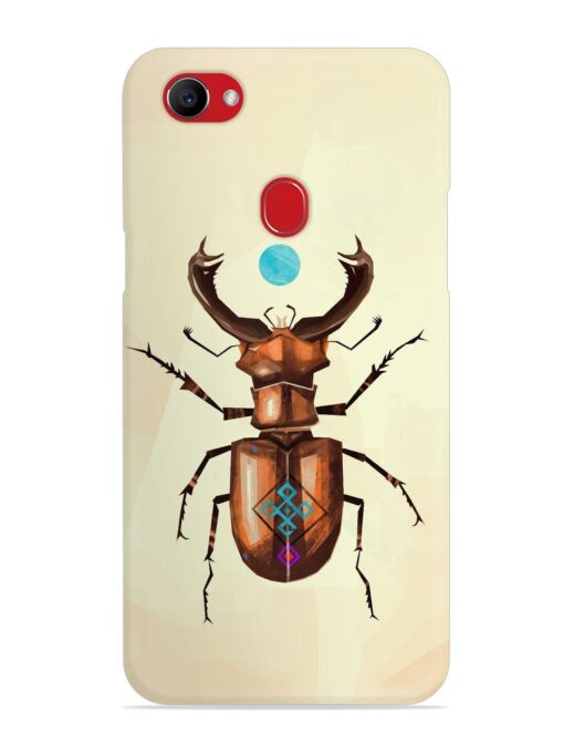 Stag Beetle Vector Snap Case for Oppo F7