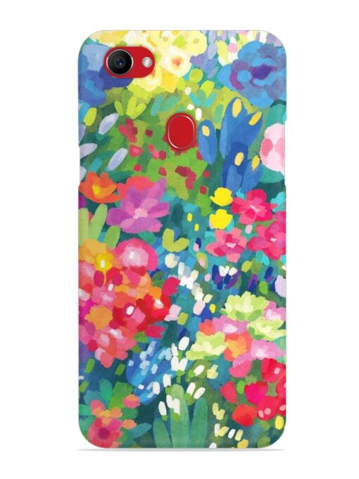 Watercolor Flower Art Snap Case for Oppo F7 Zapvi