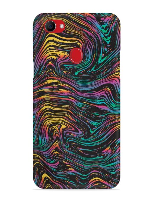 Abstract Liquid Colors Snap Case for Oppo F7 Zapvi