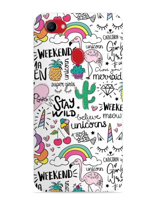 Unicorn Ice Cream Snap Case for Oppo F7