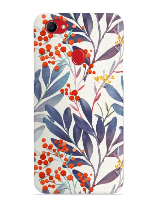 Seamless Floral Pattern Snap Case for Oppo F7