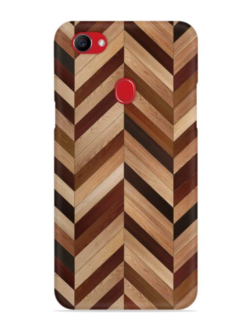 Seamless Wood Parquet Snap Case for Oppo F7 Zapvi