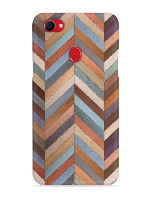 Seamless Wood Parquet Snap Case for Oppo F7 Zapvi