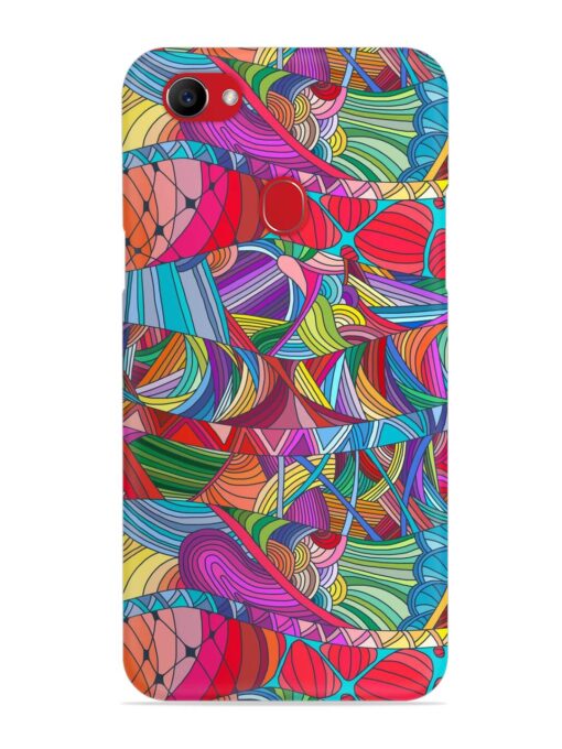 Seamless Patterns Hand Drawn Snap Case for Oppo F7 Zapvi