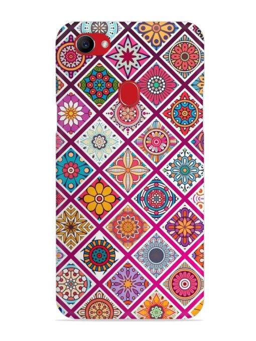 Seamless Tile Pattern Snap Case for Oppo F7 Zapvi